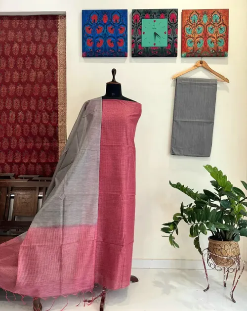 Weaving Jute Silk – Elegant Texture With Subtle Shine Salwar Material